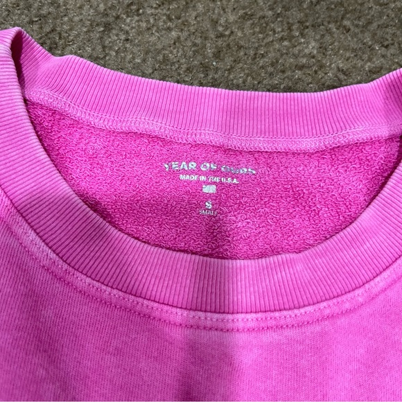 Year Of Ours | Hot Pink Lounge Crewneck + Sweatpants Size: Small - Picture 2 of 6